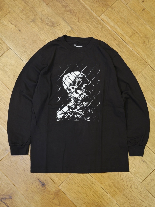 MASSES × Y's for men　「LS TEE SMOKE」　　プリントロングスリーブティーシャツ