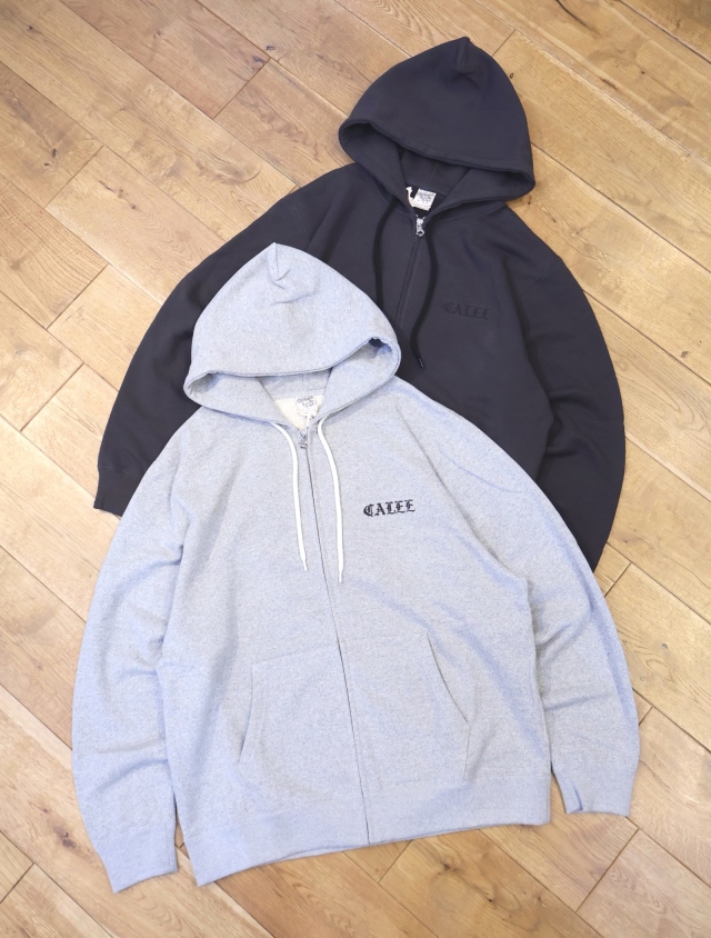 CALEE 　 「LOGO ZIP HD」  スウェットジップフーディー