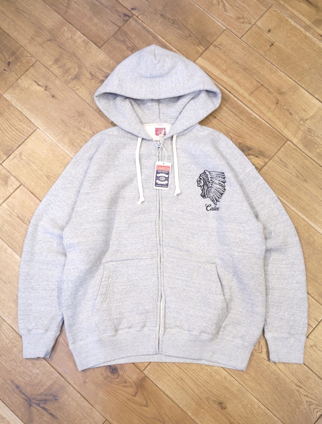 CALEE 　 「TOMPKIN’S LOOP TYPE 40’S ZIP HD」    スウェットジップフーディー