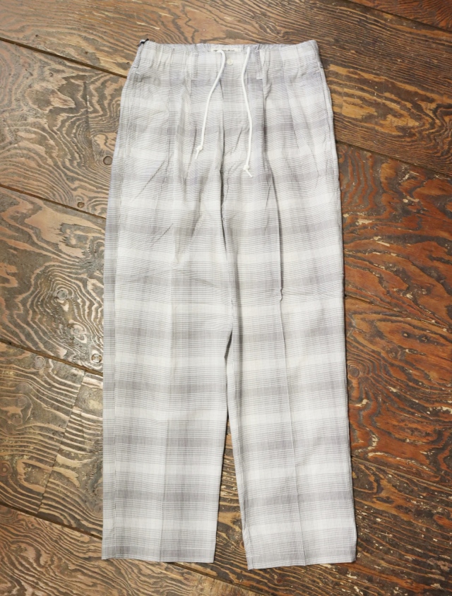 COOTIE 「Ombre Check 2 Tuck Easy Pants 」 オンブレチェック