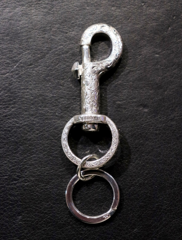 ANTIDOTE BUYERS CLUB　　　「 Engraved Key Ring Clip 」　SILVER950製 キーリング