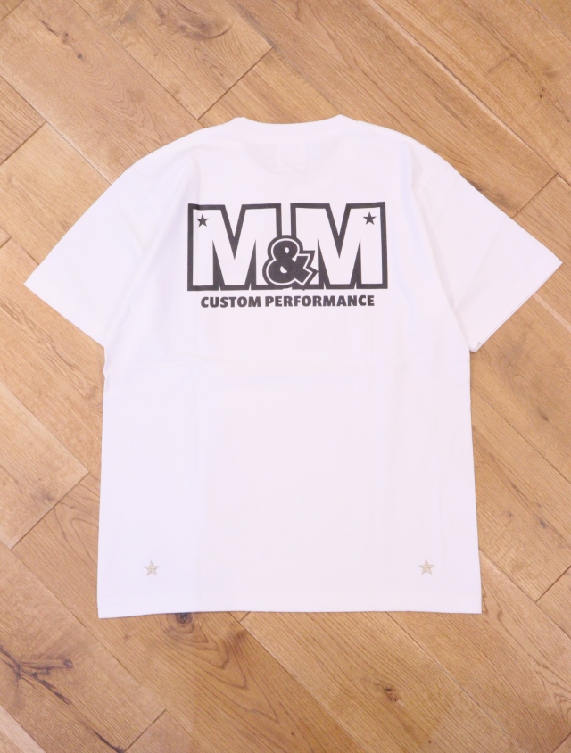 m&m custom performance Tシャツ ホワイト　サイズXL エムアンドエム M&M CUSTOM PERFORMANCE MASSES T-SHIRT SQUAD