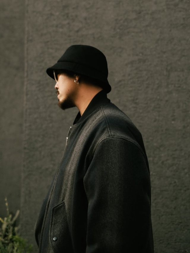 帽子 cootie WOOL MELTON BUCKET HAT L COOTIE 「Wool Melton Bucket Hat」 ウールメルトン バケットハット