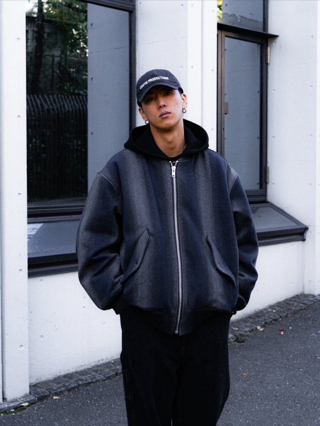 COOTIE 「Ombre Stripe Wool Bomber Jacket」 オンブレストライプ