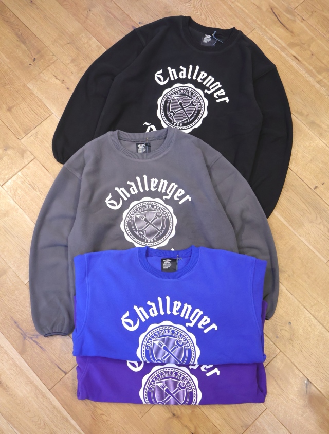 CHALLENGER  　「COLLEGE C/N FLEECE」　クルーネックフリース