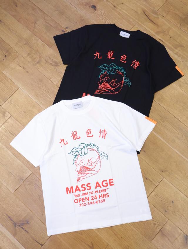 Black Weirdos 　「MASS/AGE Tee」　プリントティーシャツ