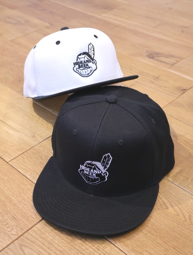 HideandSeek INDIAN BASEBALL CAP【着用少ない美品】 Hide and Seek 「Indian Baseball Cap（PU-Leather）」 レザー