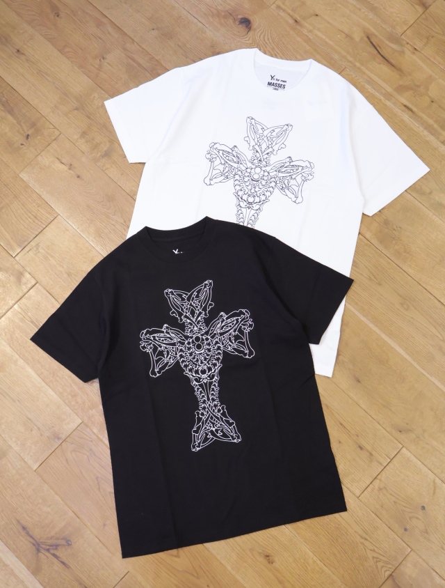 MASSES × Y's for men　「ROUND NECK SHORT SLEEVE T E Ys」　　プリントティーシャツ