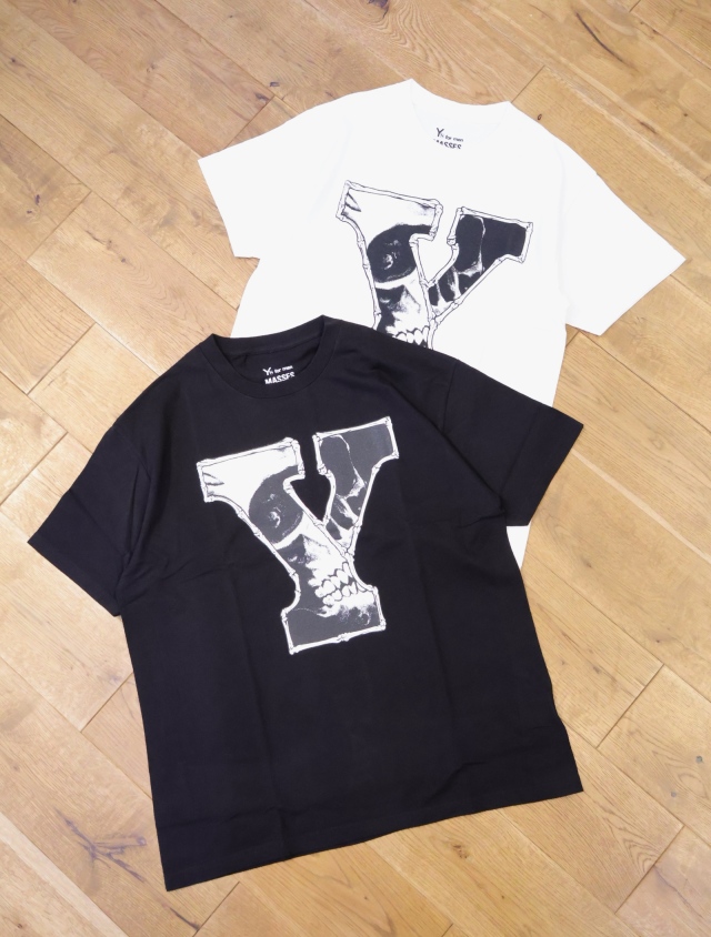 MASSES × Y's for men　「ROUND NECK SHORT SLEEVE T C Ys」　　プリントティーシャツ