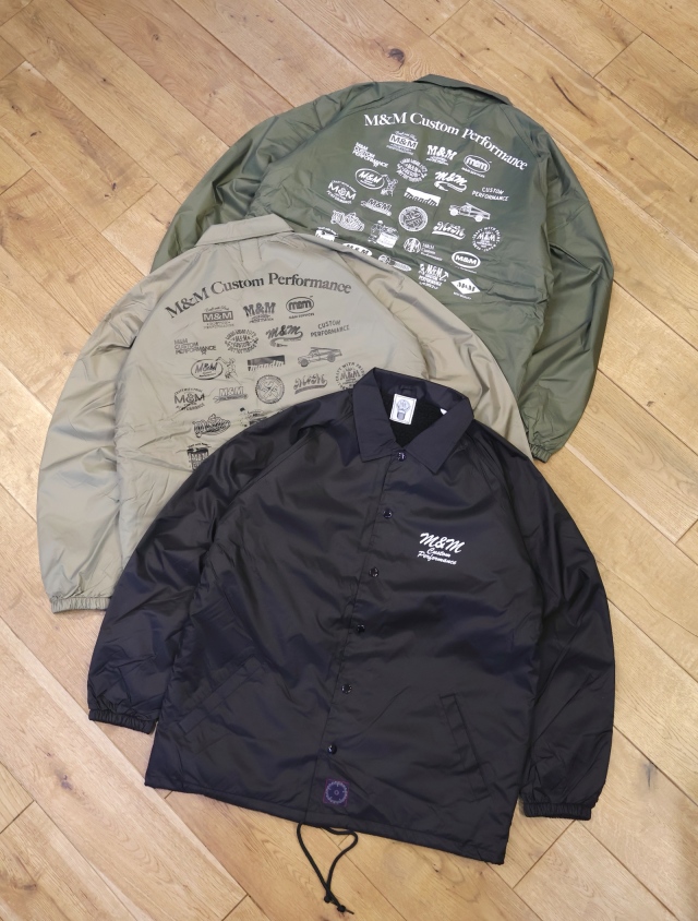 【1月30日 発売！】M&M CUSTOM PERFORMANCE  　「BOA COACH JACKET」　ナイロン ボアコーチジャケット