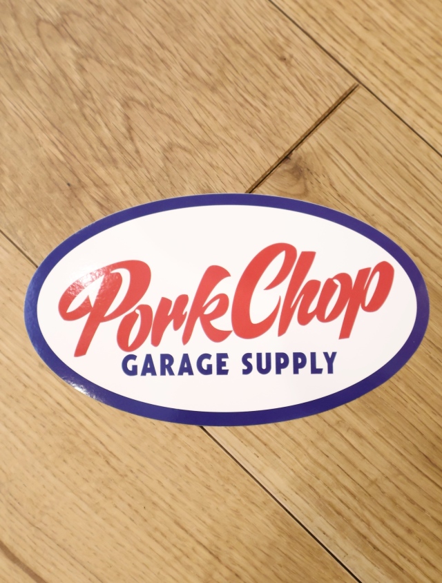 PORKCHOP GARAGE SUPPLY　　「OVAL TRICO STICKER 〈LARGE〉」 　ステッカー