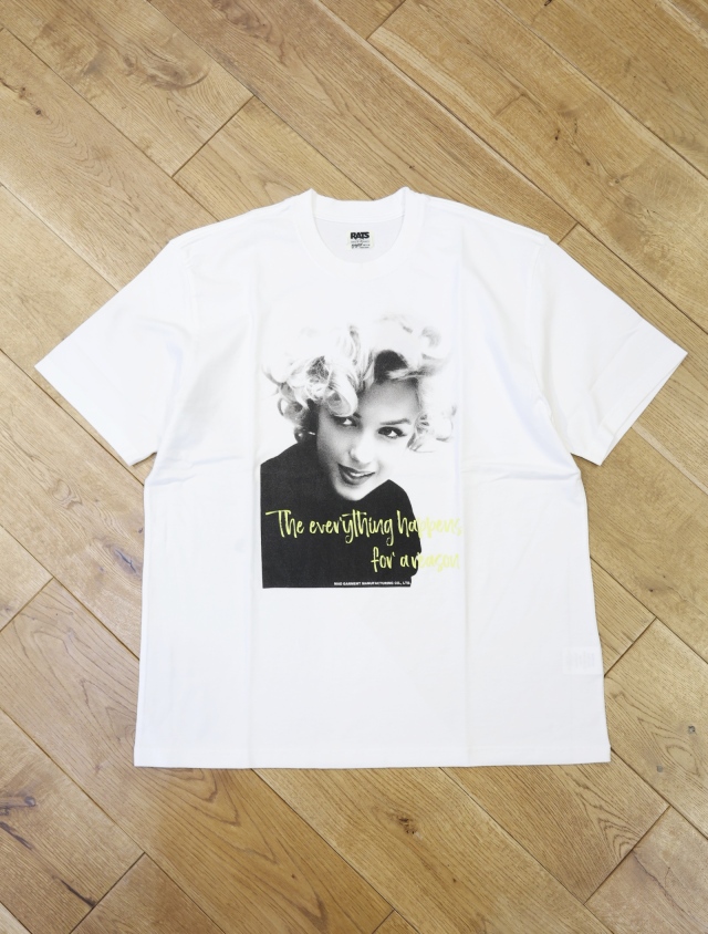 RATS　「MONROE TEE」　プリントティーシャツ