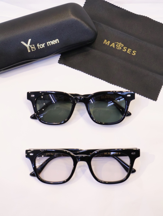 MASSES × Y's for men　「BIKER SHADE BLK Ys」　　バイカーシェード グラシーズ