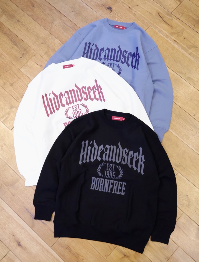 Hide and Seek　「College Sweat Shirt(26ss)」　クルーネックスウェット