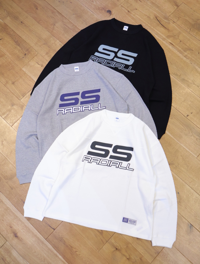 RADIALL 　「COUPE - FOOTBALL SHIRT L/S」　ハニカムサーマル ロングスリーブプリントティーシャツ