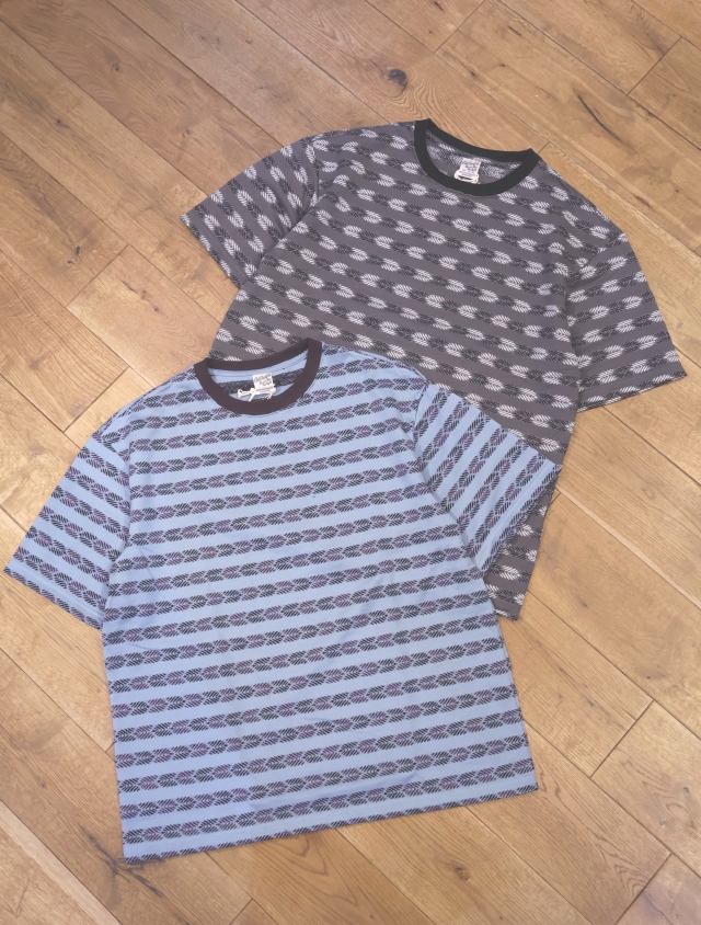 CALEE 「BORDER JACQUARD DROP SHOULDER CS 」 ジャガードボーダー 