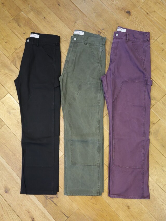 Hide and Seek　「Work 5P Pant（26AW）」　ユーズド加工 ダブルニーワークパンツ