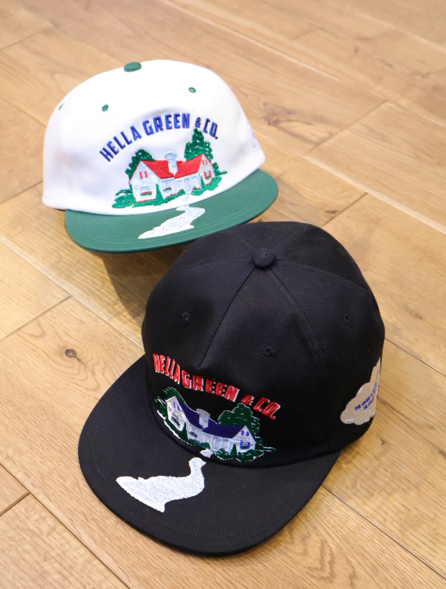 HELLA GREEN 　「Grass Cotton Cap」　スナップバックキャップ