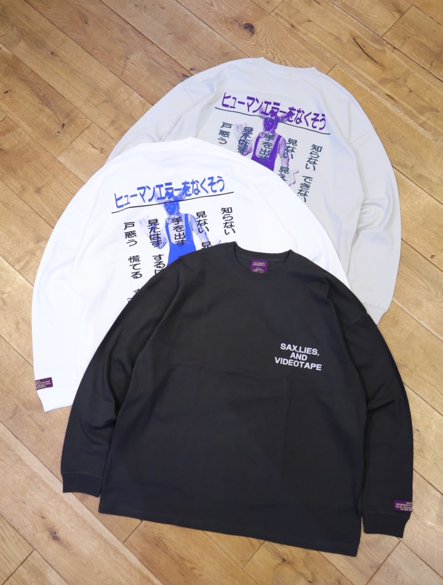 HOAX PRODUCTS 　「Human Error L/S Tee」　プリントロングスリーブティーシャツ