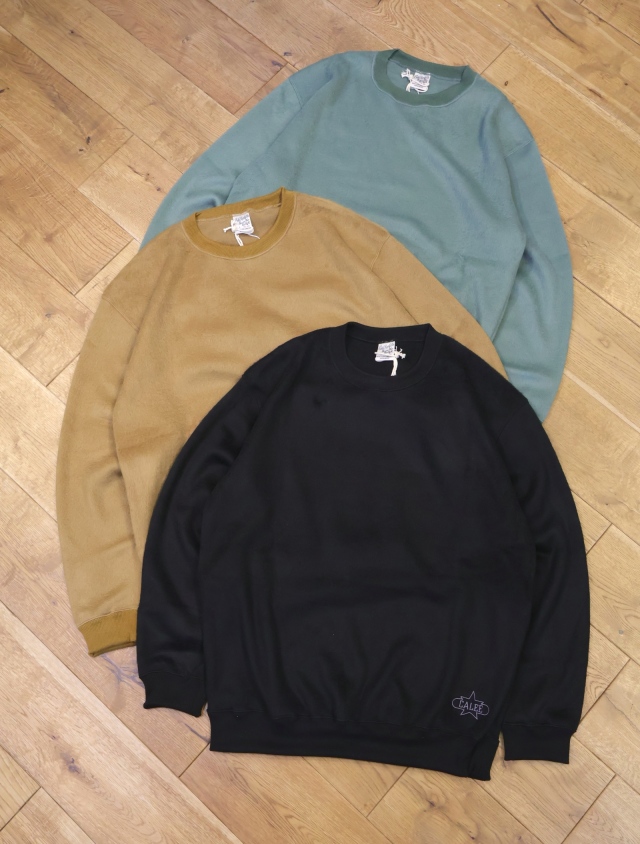 CALEE　　「SHAGGY FABRIC CREW NECK SW」　　シャギークルーネックスウェット