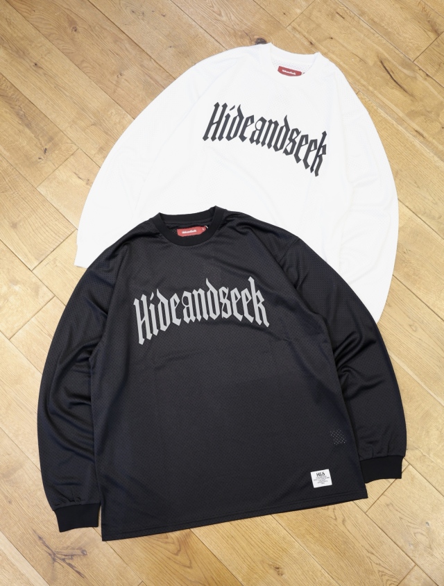 Hide and Seek　「Mesh L/S Tee」　メッシュ ロングスリーブティーシャツ
