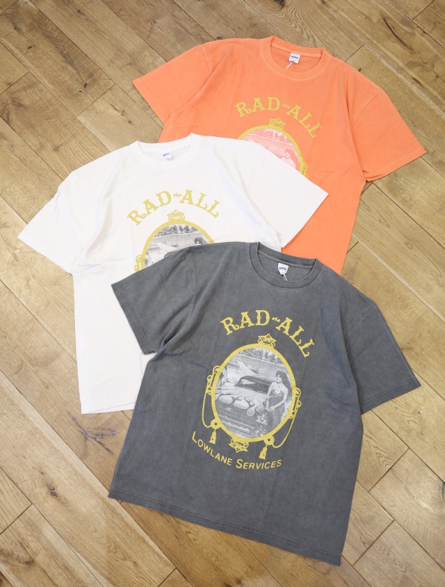 RADIALL 　「MERCURY - CREW NECK T-SHIRT S/S」　フェード加工 プリントティーシャツ