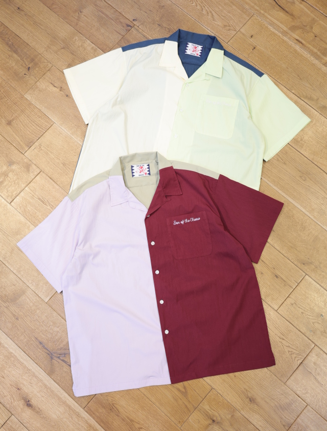 SON OF THE CHEESE 　「TRI COLOR SHIRT」　 オープンカラーシャツ