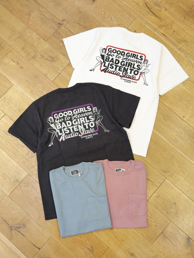 CALEE 「GARMENT DYE GIRLS LOGO POCKET TEE ＜NATURALLY PAINT DESIGN＞」 ガーメントダイ ポケットティーシャツ