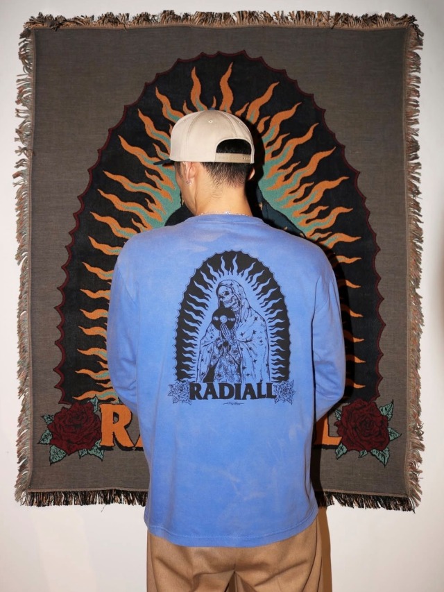 RADIALL 「GUIDANCE - CREW NECK T-SHIRT L/S」 ミストブリーチ加工