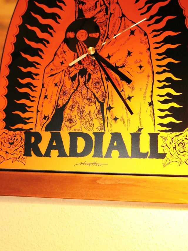 新品 限定品 RADIALL スカルデザイン 壁掛け時計HIROTTON RADIALL × HIROTTON 「GUIDANCE - WALL CLOCK」 ウォールクロック