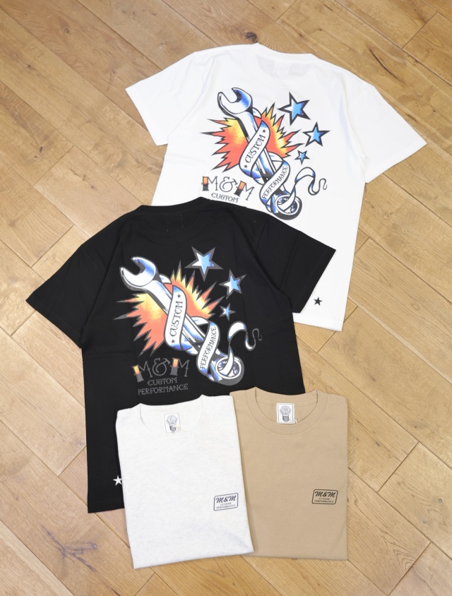 【3月24日 発売！】M&M CUSTOM PERFORMANCE  　「PRINT TEE」　プリント ティーシャツ