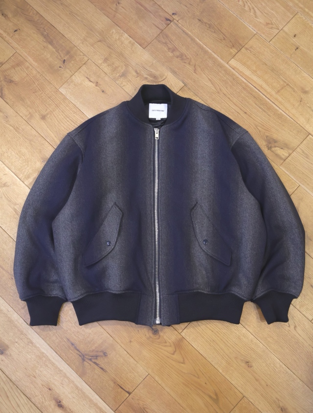 COOTIE　「Ombre Stripe Wool Bomber Jacket」　オンブレストライプ ボンバージャケット