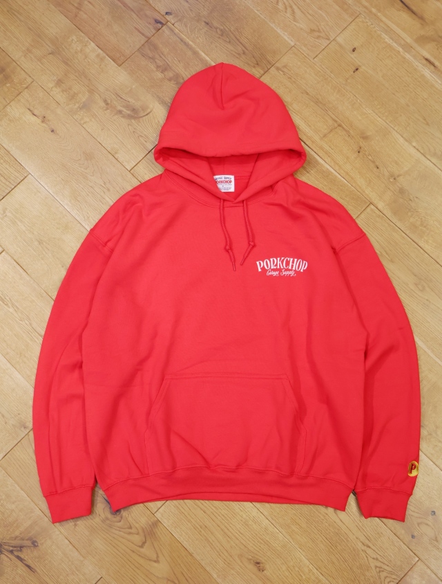 PORKCHOP パーカー L PORKCHOP - PORK BACK HOODIE / ASH×NAVY / ポークパーカー
