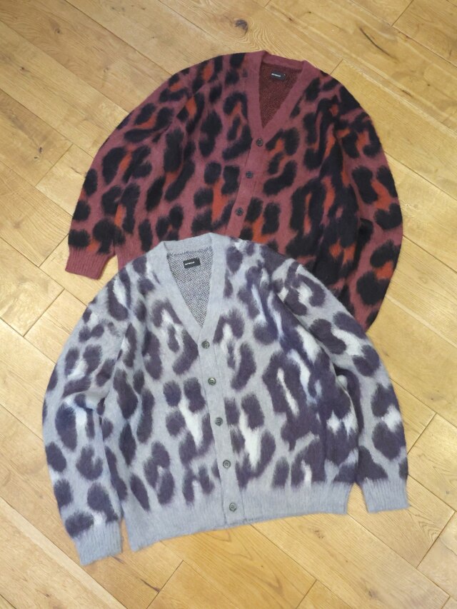 ROTTWEILER 　　「LEOPARD CARDIGAN」 　モヘア ニットカーディガン