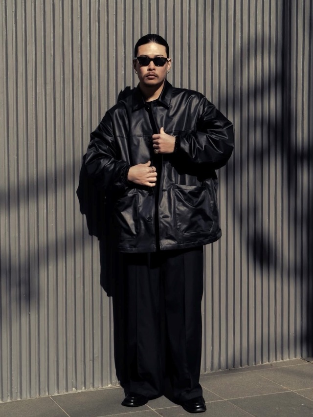 COOTIE 「Damp Coated Satin Car Coat」 サテン カーコート