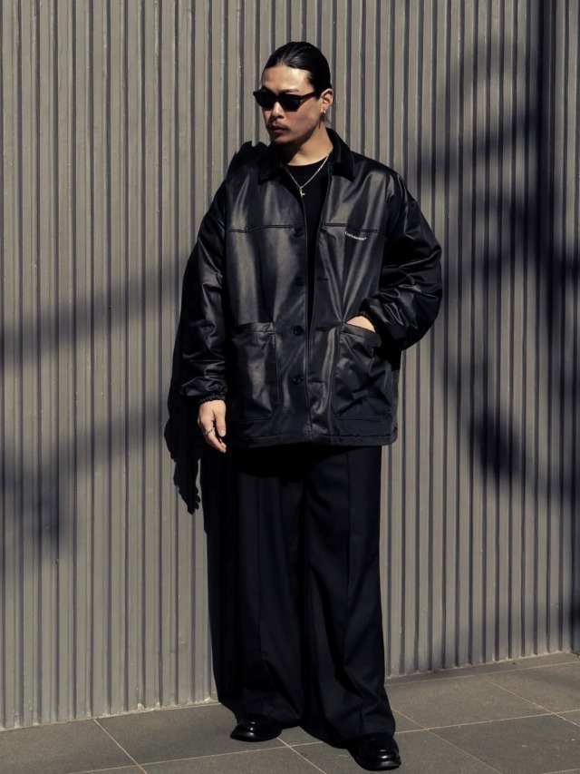 COOTIE 「Damp Coated Satin Car Coat」 サテン カーコート