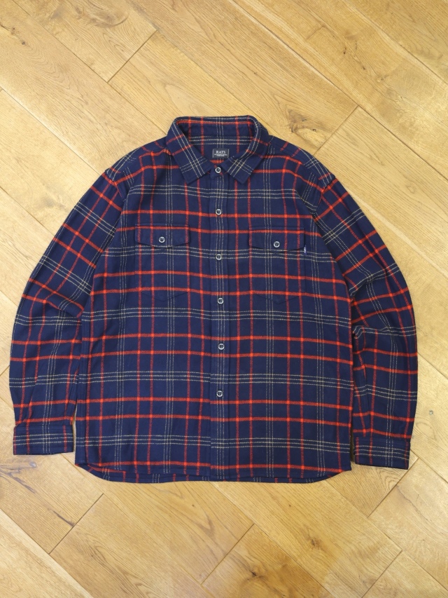 RATS　「COTTON FLANNEL CHECK SHIRT」　コットンフランネル チェックシャツ
