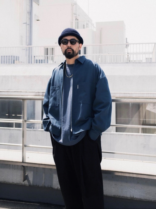 くすみ水色 cootie productions C/R TWILL WORK JACKET | vendee