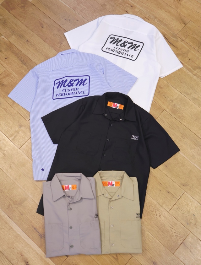 M&M  CUSTOM PERFORMANCE ワークシャツ　tシャツ m M&M CUSTOM PERFORMANCE 「Short Sleeve Work Shirt」 T/C