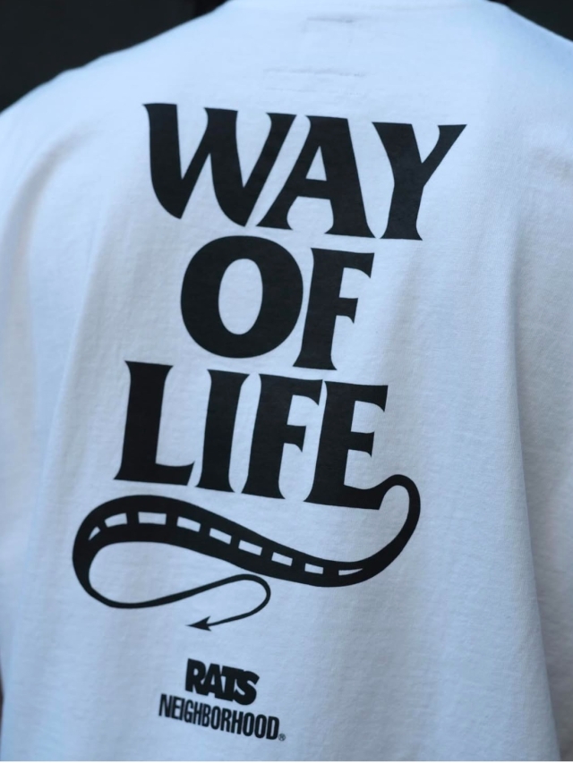 RATS NEIGHBORHOOD WAY OF LIFE Tシャツ RATS 20TH RATS x NH TEE 25SPT-0105 公式通販