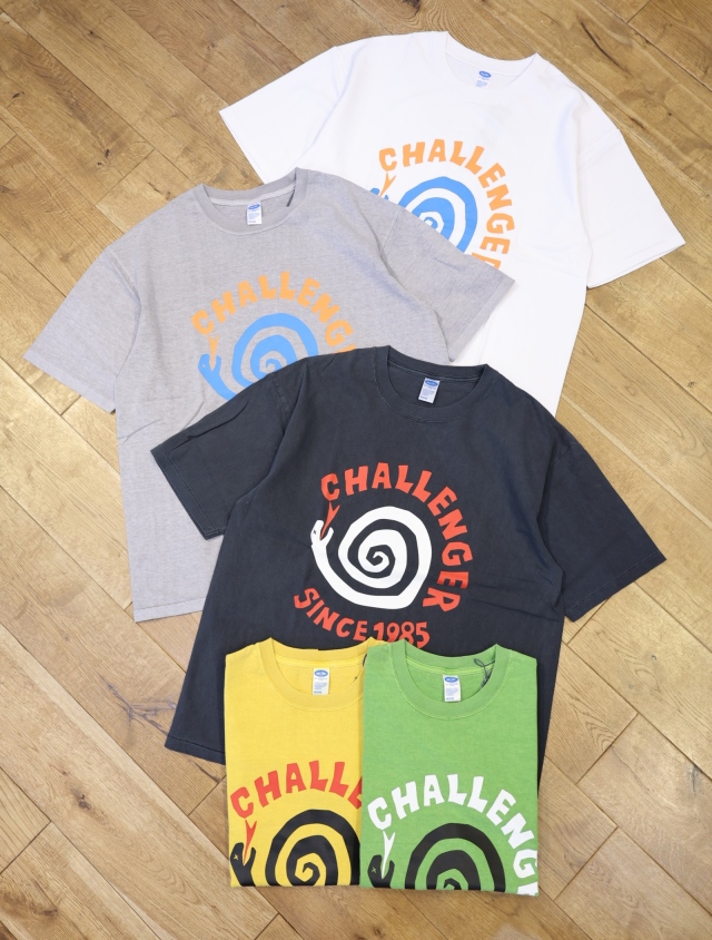 CHALLENGER　「PIGMENT SPIRAL SNAKE TEE」　ピグメントダイ ティーシャツ