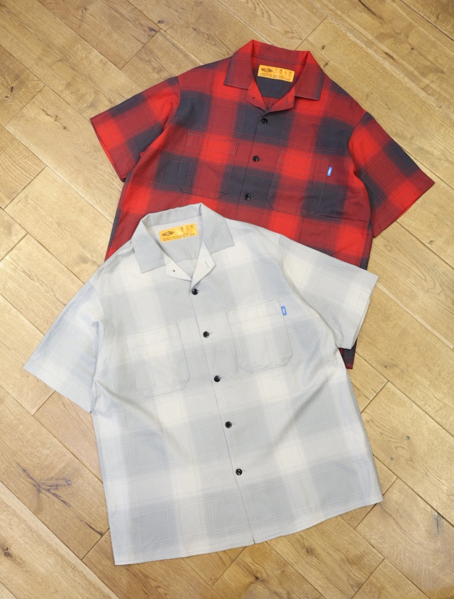 CHALLENGER　「SHADOW CHECK SHIRT」　オープンカラーチェックシャツ