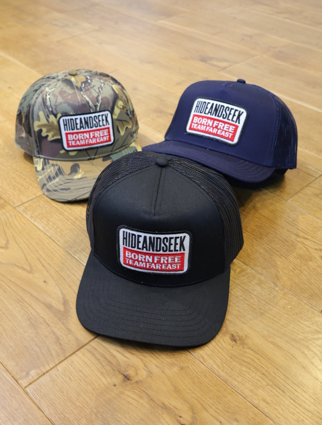 Hide and Seek 「Team Far East Mesh CAP」　5パネル メッシュトラッカーキャップ