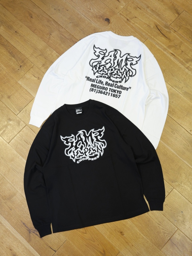SAMS MOTORCYCLE 「SAMS JPN LS TEE」 　プリントロングスリーブティーシャツ