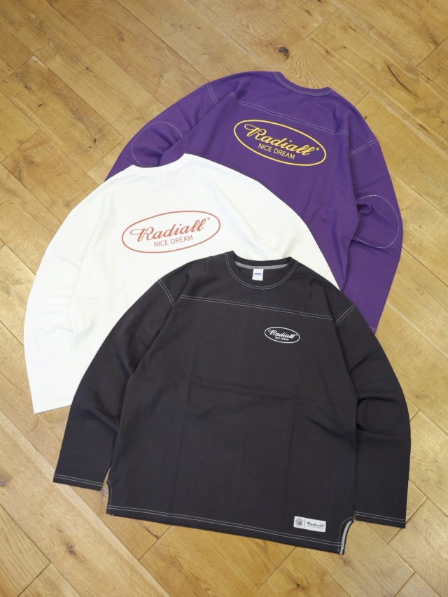 RADIALL 　「RODDERS - FOOTBALL SHIRT L/S」　ロングスリーブ フットボールティーシャツ