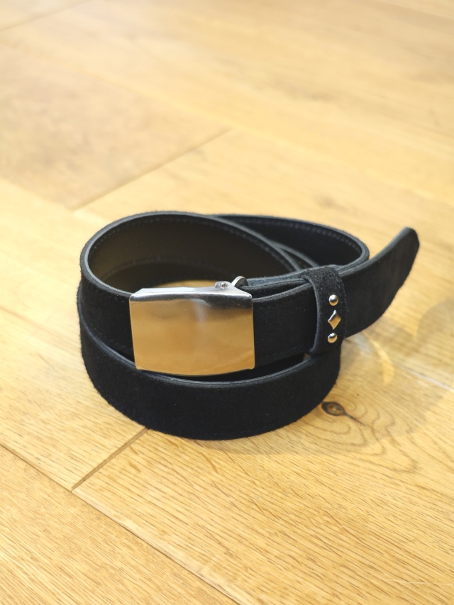 RADIALL 　「DUSTY - LEATHER BELT / SUEDE」　カウスエード　レザーガチャベルト