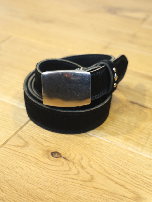 RADIALL 　「BEARD - LEATHER BELT / HAIR CALF」　ヘアカーフ　レザーガチャベルト