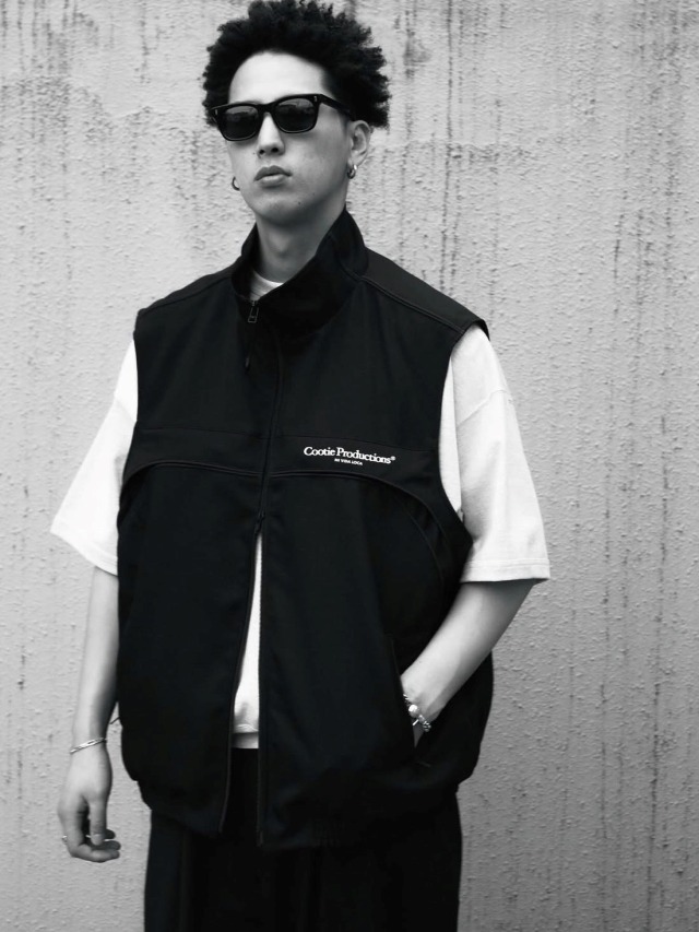 COOTIE 「Polyester Twill Training Vest」 ポリエステルツイル ジップ