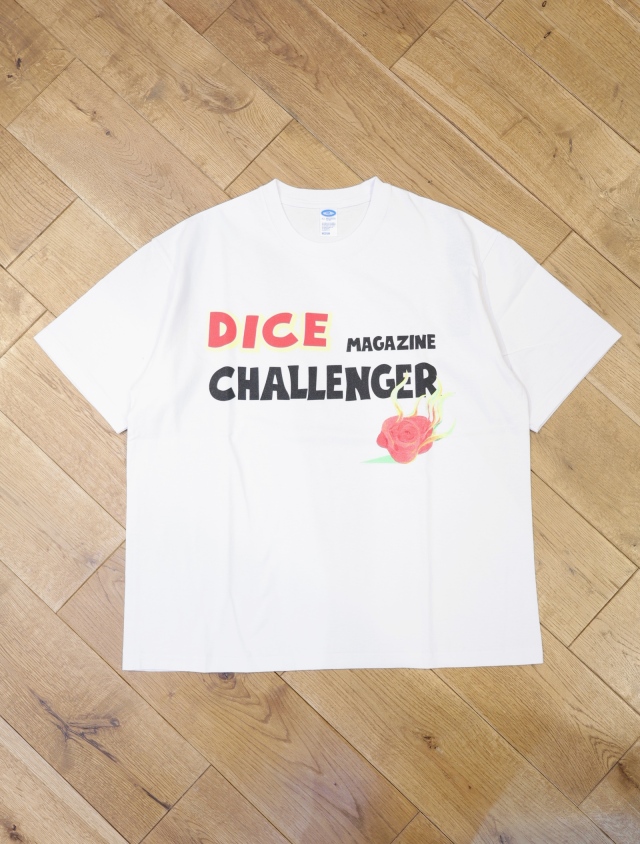 DicE Magazine × CHALLENGER　「S/S DICE TEE」　プリントティーシャツ