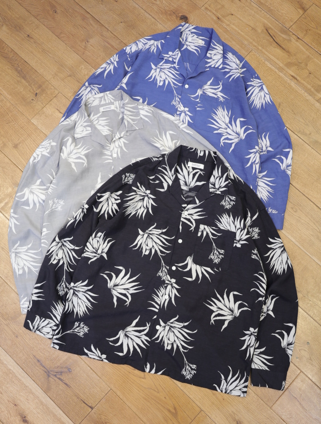 RADIALL　　「AGAVE - OPEN COLLARED SHIRT L/S」　 テンセルレーヨン オープンカラーシャツ